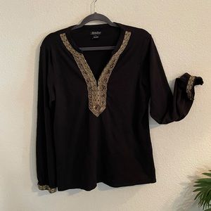 LUCKY BRAND BEADED POPOVER